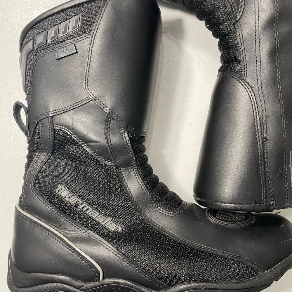 Tourmaster Black  Mortocycle Riding Boots Size 11